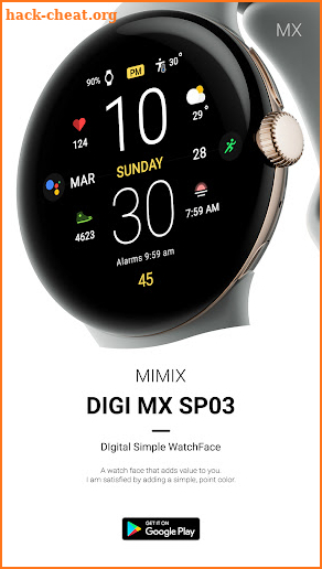MIMIX Digital Sp03 Watchface screenshot