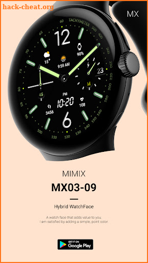 MIMIX MX03 09 Digi Watchface screenshot