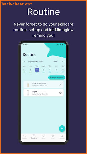 Mimoglow - Skincare Tracker App screenshot