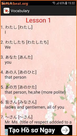 MinaNo Nihongo 50 Lessons screenshot