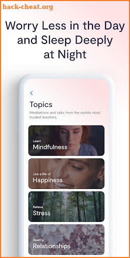 Mindfulness.com Meditation App screenshot