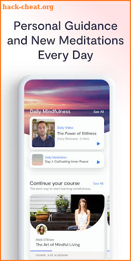 Mindfulness.com Meditation App screenshot