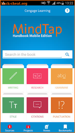 MindTap Mobile Handbook screenshot