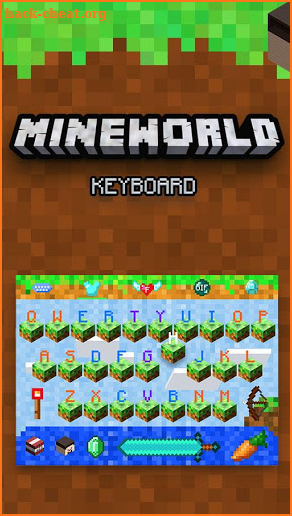 Mine World Keyboard Theme screenshot