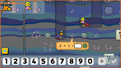 Miner Birds - Addition and Subtraction screenshot