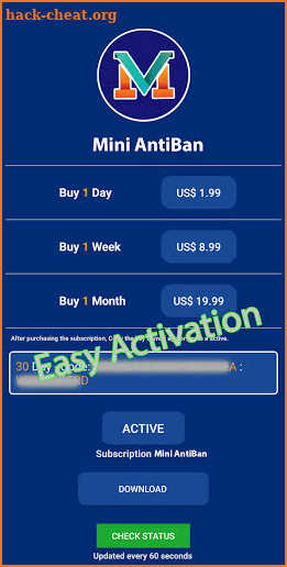 Mini AntiBan S19 screenshot