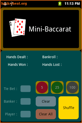 Mini-Baccarat screenshot