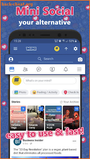 Mini for Facebook Lite & Social Video Downloader screenshot
