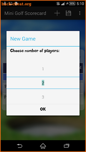 Mini Golf Scorecard No Ads screenshot