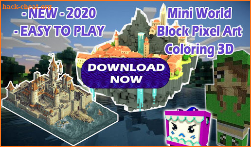 Mini Pixel 3D Block Art Craft Coloring 2020 screenshot