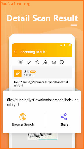 Mini Scan QR Code - Free QR/Barcode Reader screenshot