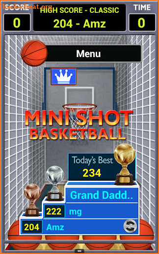 Mini Shot Basketball screenshot
