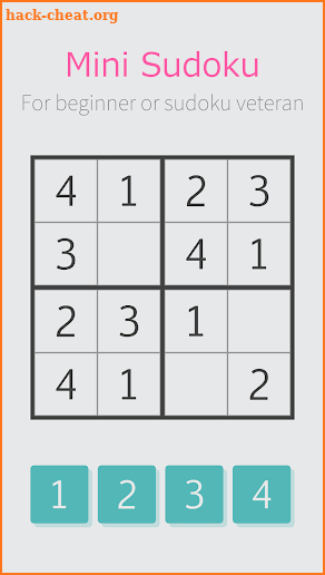 Mini Sudoku screenshot