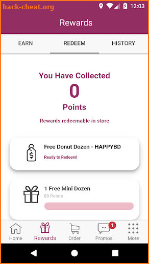 Mini the Dough-Nut Rewards screenshot