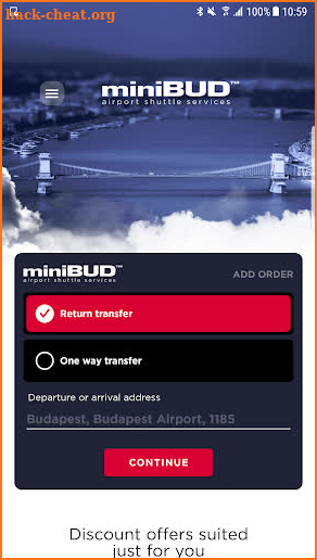 miniBUD - Airport Shuttle Services screenshot