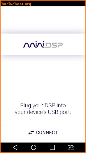 miniDSP HA-DSP controller screenshot
