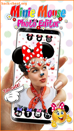 Minie Mouse Photo Editor 🎀 Minny Mouse Stickers screenshot