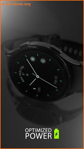 Minimal black v23 watch face screenshot