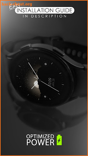 Minimal Black v25 watch face screenshot