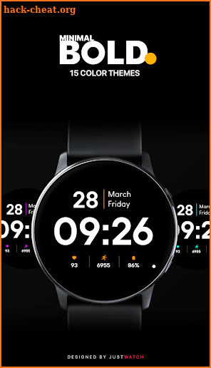 Minimal BOLD - Watch Face screenshot