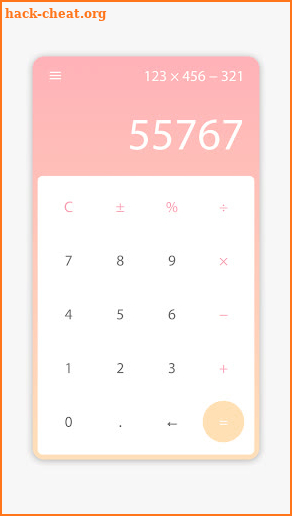 Minimal Calculator screenshot