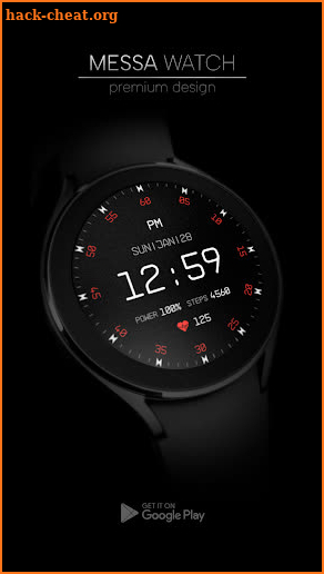 Minimal Digital Watch Face screenshot