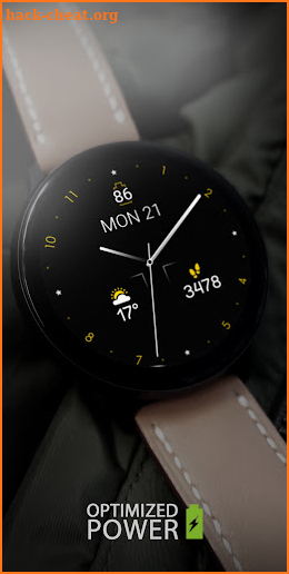 Minimal Gold v21 Watch Face screenshot
