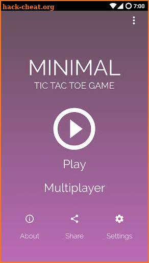 Minimal Tic Tac Toe screenshot