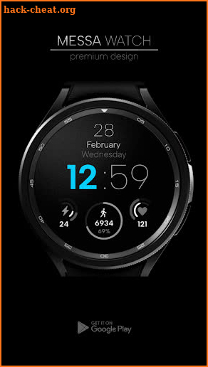 Minimal Watch Face Galaxy Wear screenshot
