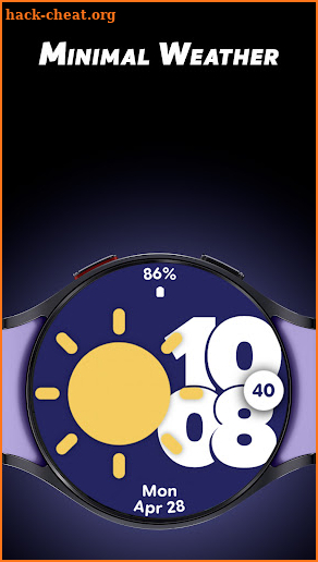 Minimal Weather - Watch face screenshot
