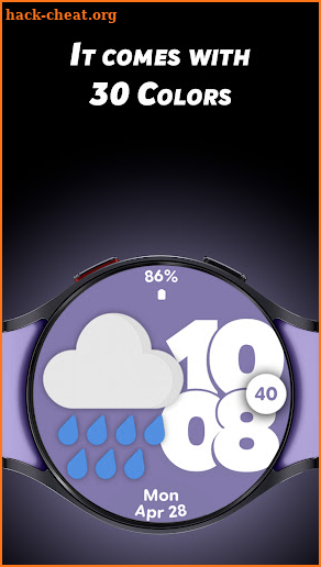 Minimal Weather - Watch face screenshot