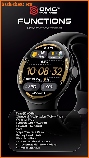 Minimal Weather Watch OMG 379 screenshot