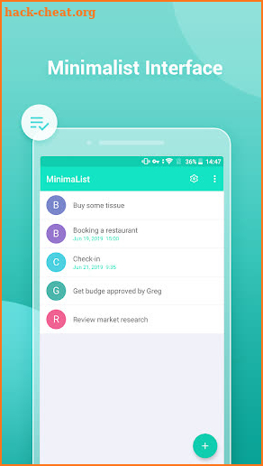 MinimaList - ToDo, Tasks, Checklist Reminder screenshot