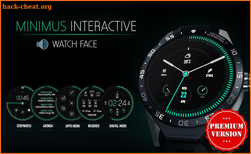 Minimus Watch Face & Clock Live Wallpaper screenshot
