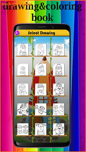 minions ruch coloring page fans screenshot