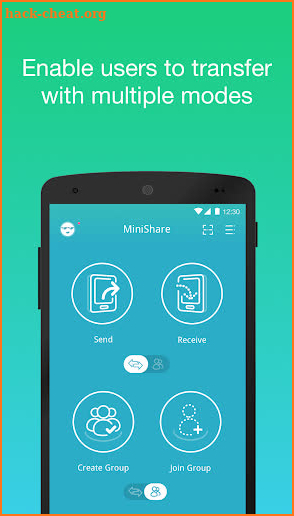 MiniShare - Mini Size File Transfer App screenshot