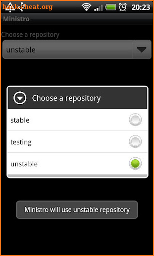 Ministro configuration tool 2 screenshot