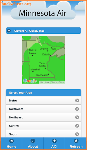 Minnesota Air Quality screenshot