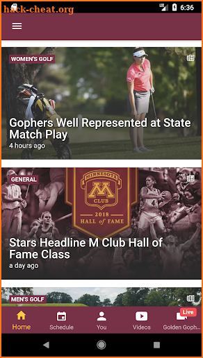 Minnesota Gophers Official App screenshot