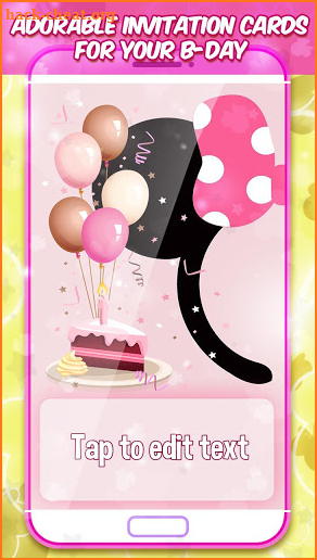 Minni Mouse Invitation Card screenshot