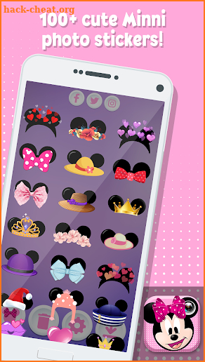 Minni Mouse Photo Stickers screenshot