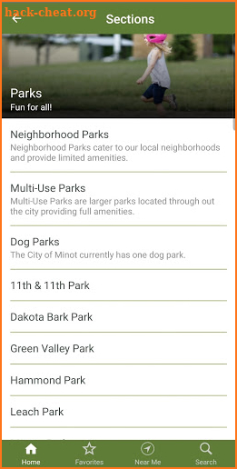 Minot Parks District screenshot