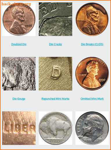 Mint Error Coins - Images - Values screenshot