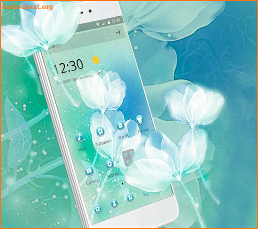 Mint Flower Dream Summer Theme screenshot