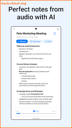 Minutes: AI Meeting Note Taker screenshot