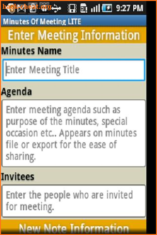 Minutes Of Meeting PRO screenshot