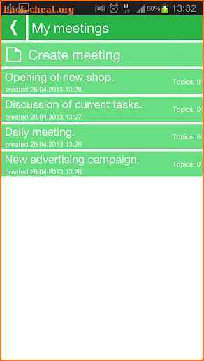 MinutesPad screenshot