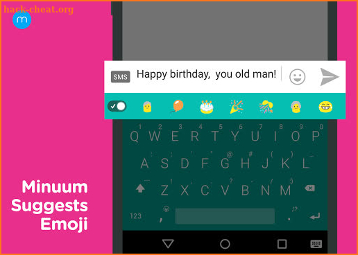 Minuum Keyboard + Smart Emoji screenshot