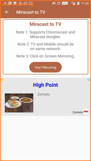 Miracast Display Finder : Mobile to PC mirroring screenshot