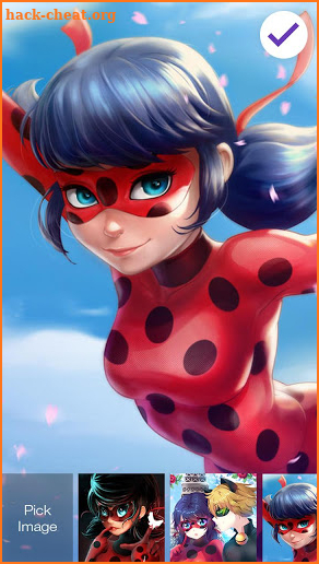 Miraculous Ladybug ART PIN Security Wallpaper screenshot